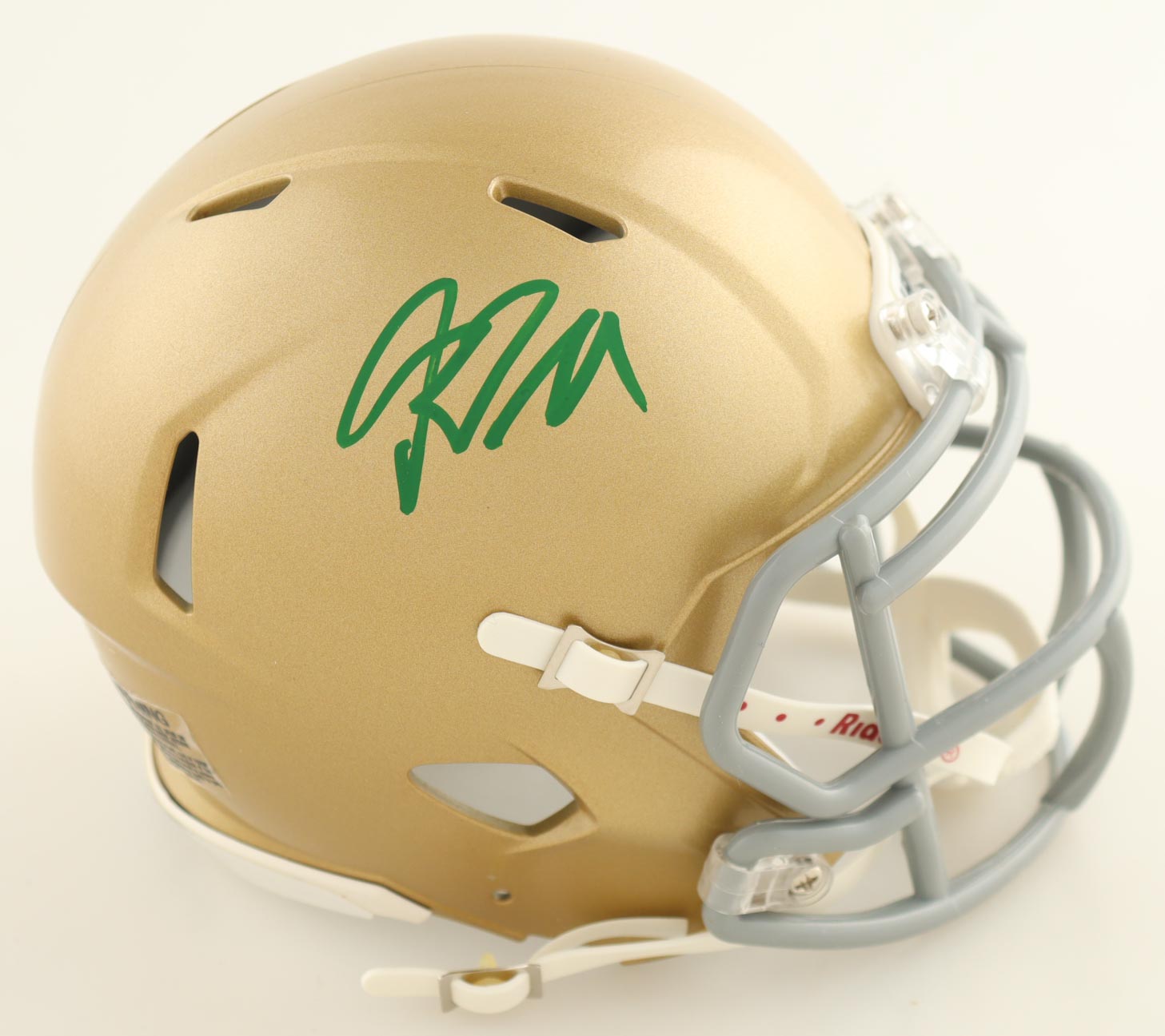 Riley Leonard Signed Notre Dame Fighting Irish Speed Mini Helmet (PSA) at PristineAuction.com Riley Leonard Signed Notre Dame Fighting Irish Speed Mini Helmet (PSA) at PristineAuction.com