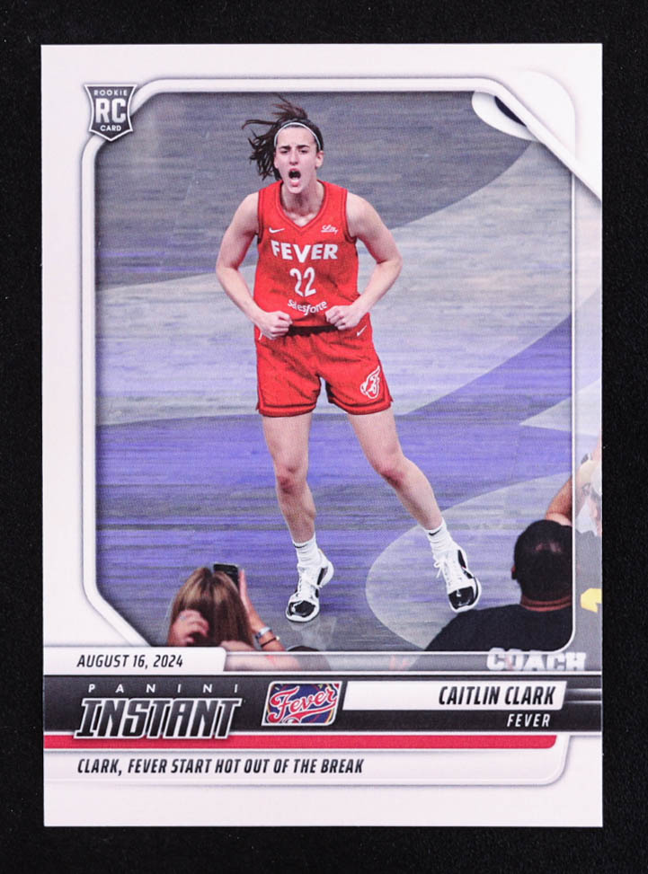 Caitlin Clark 2024 Panini Instant WNBA #166 RC at PristineAuction.com Caitlin Clark 2024 Panini Instant WNBA #166 RC at PristineAuction.com