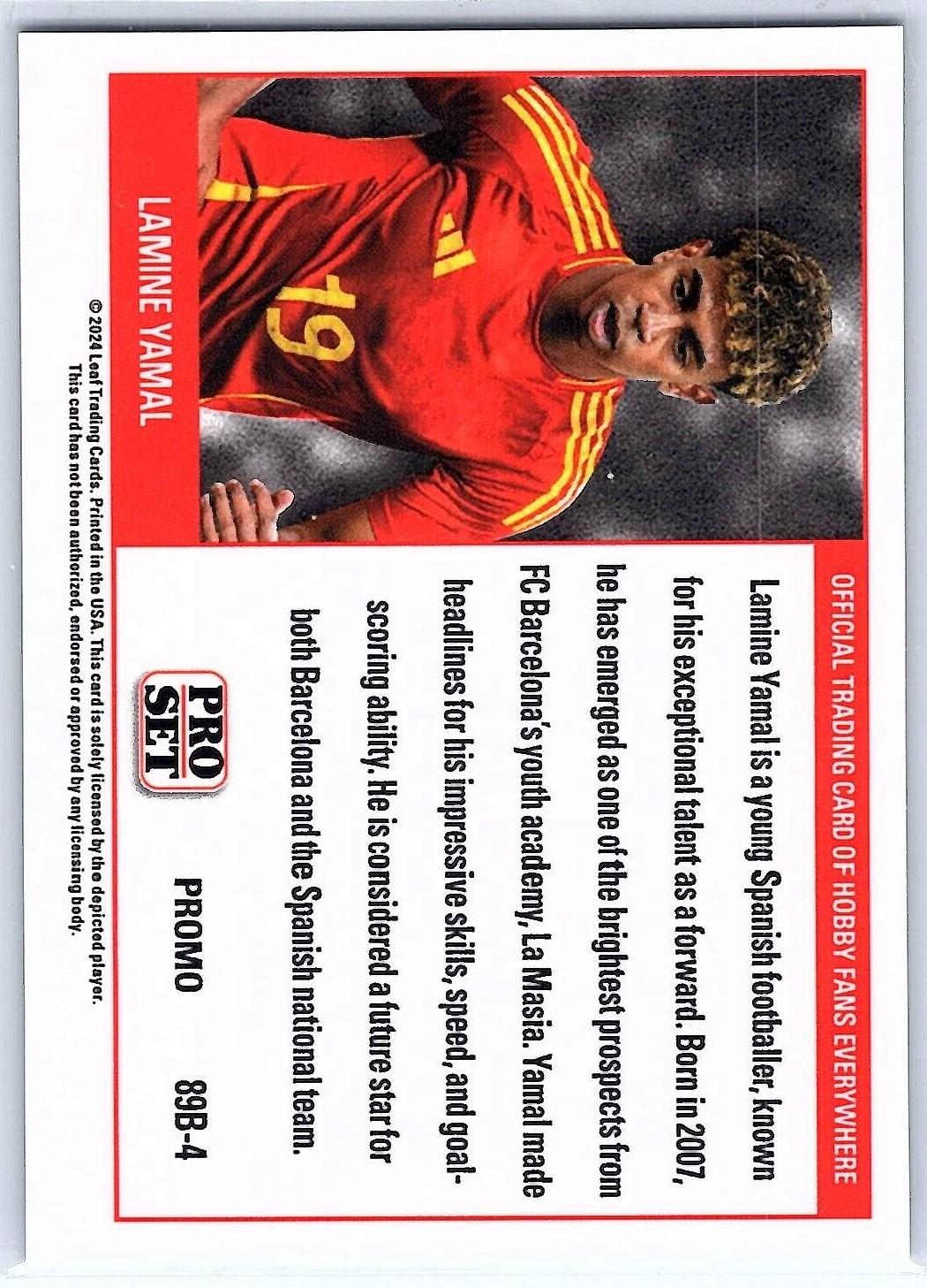 Lamine Yamal 2024 Leaf Metal Collective Promo Blue Shimmer #PSB4 RC at PristineAuction.com Lamine Yamal 2024 Leaf Metal Collective Promo Blue Shimmer #PSB4 RC at PristineAuction.com