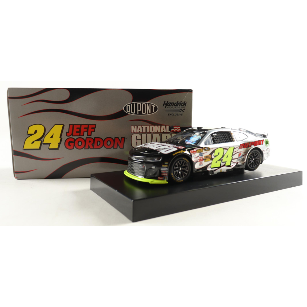 Jeff Gordon Signed LE NASCAR #24 National Guard Liquid Color 2024 Camaro ZL1 1:24 Scale Diecast Car (Hendrick) at PristineAuction.com