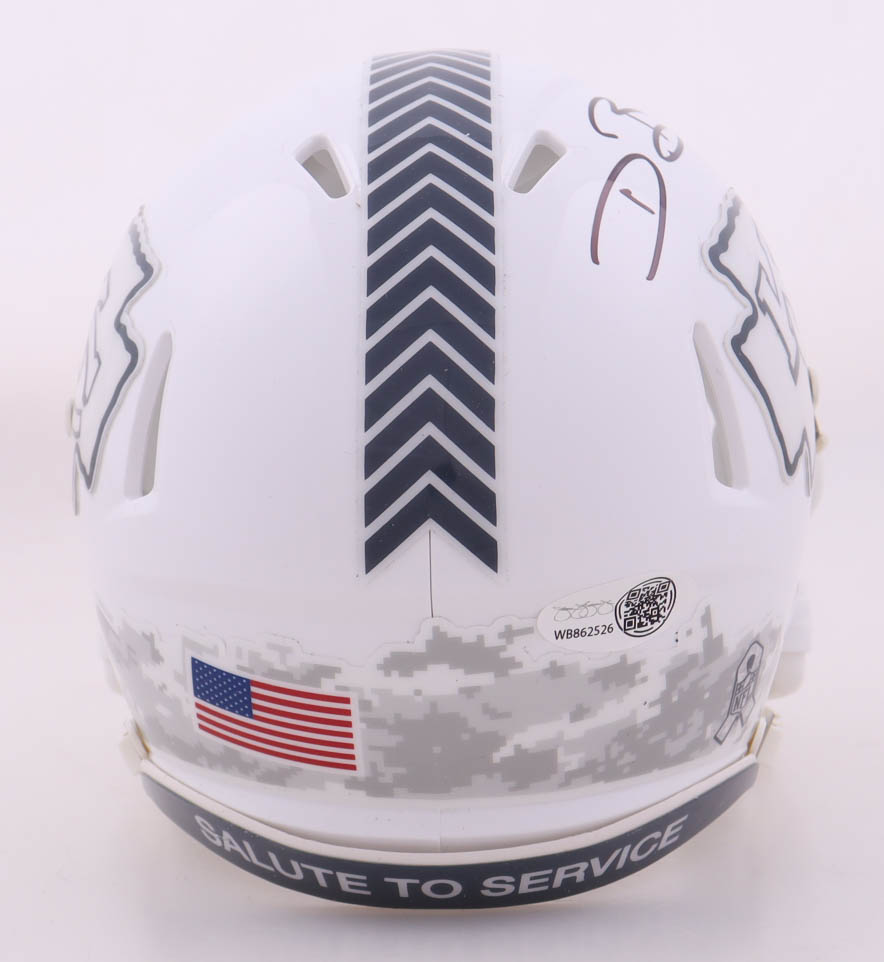 Dwayne Bowe Signed Chiefs Salute To Service Alternate Speed Mini Helmet (JSA) at PristineAuction.com Dwayne Bowe Signed Chiefs Salute To Service Alternate Speed Mini Helmet (JSA) at PristineAuction.com