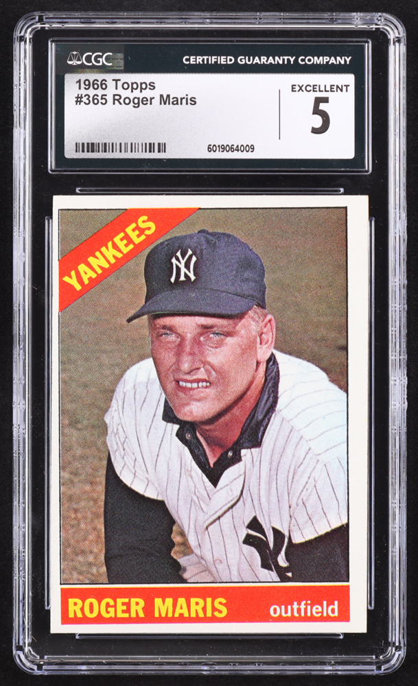 Roger Maris 1966 Topps #365 (CGC 5) at PristineAuction.com Roger Maris 1966 Topps #365 (CGC 5) at PristineAuction.com
