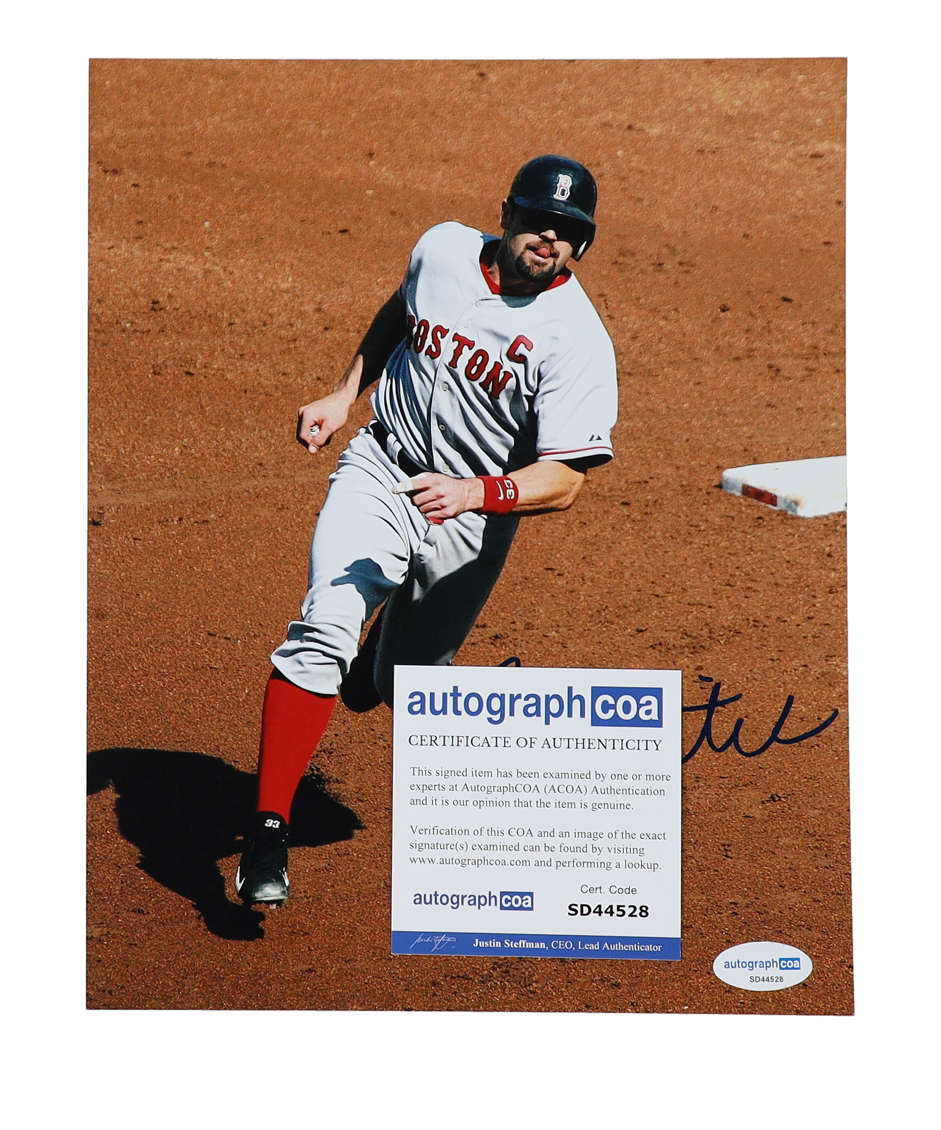 Jason Varitek Signed Red Sox 8x10 Photo (AutographCOA) at PristineAuction.com Jason Varitek Signed Red Sox 8x10 Photo (AutographCOA) at PristineAuction.com