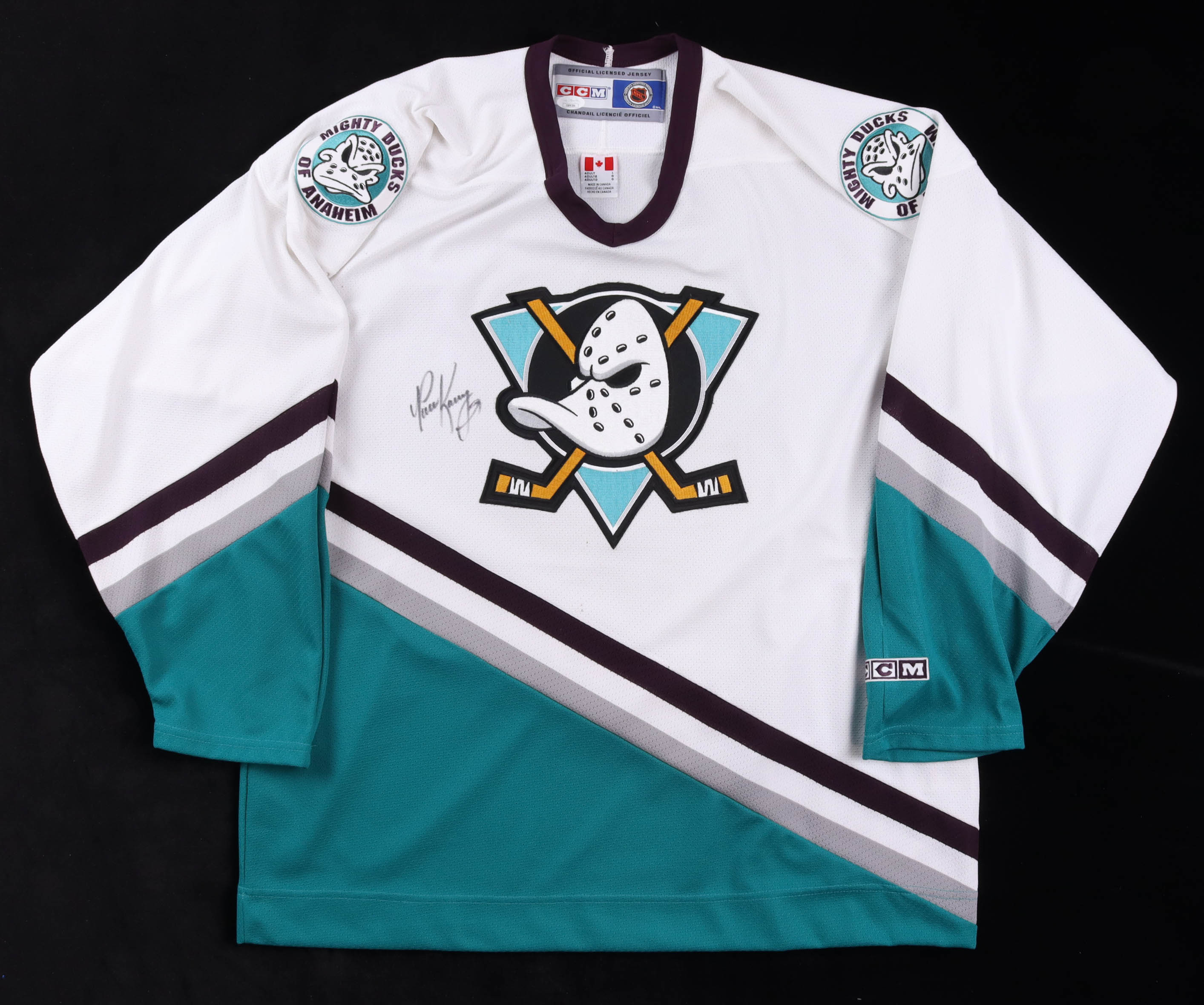 Paul Kariya Signed Ducks Jersey (JSA) at PristineAuction.com Paul Kariya Signed Ducks Jersey (JSA) at PristineAuction.com