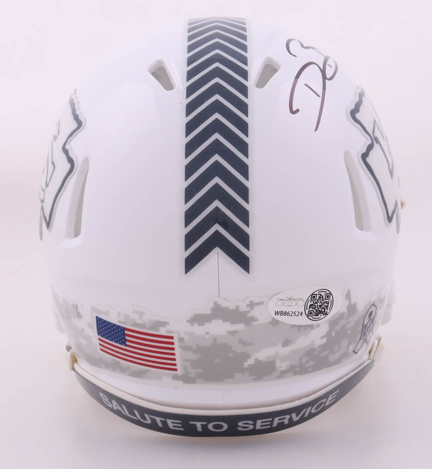 Dwayne Bowe Signed Chiefs Salute To Service Alternate Speed Mini Helmet (JSA) at PristineAuction.com Dwayne Bowe Signed Chiefs Salute To Service Alternate Speed Mini Helmet (JSA) at PristineAuction.com