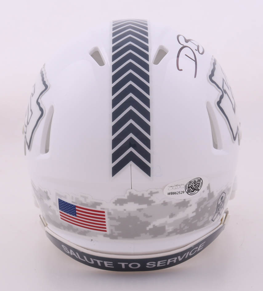 Dwayne Bowe Signed Chiefs Salute To Service Alternate Speed Mini Helmet (JSA) at PristineAuction.com Dwayne Bowe Signed Chiefs Salute To Service Alternate Speed Mini Helmet (JSA) at PristineAuction.com