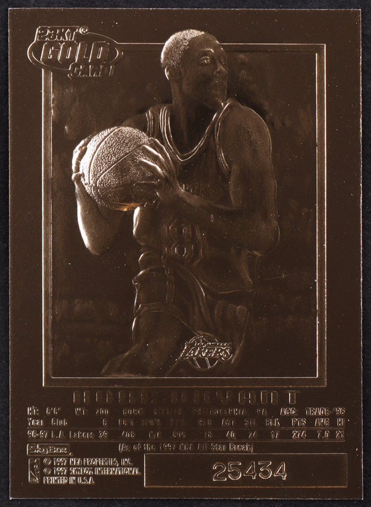 Kobe Bryant 1996-97 Skybox EX-2000 Purple Signature 23Kt Gold RC at PristineAuction.com Kobe Bryant 1996-97 Skybox EX-2000 Purple Signature 23Kt Gold RC at PristineAuction.com