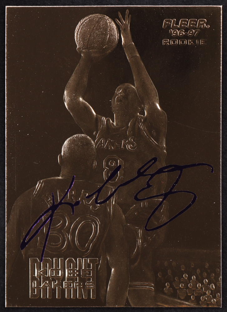 Kobe Bryant 1996-97 Fleer Purple Signature 23Kt Gold RC at PristineAuction.com Kobe Bryant 1996-97 Fleer Purple Signature 23Kt Gold RC at PristineAuction.com