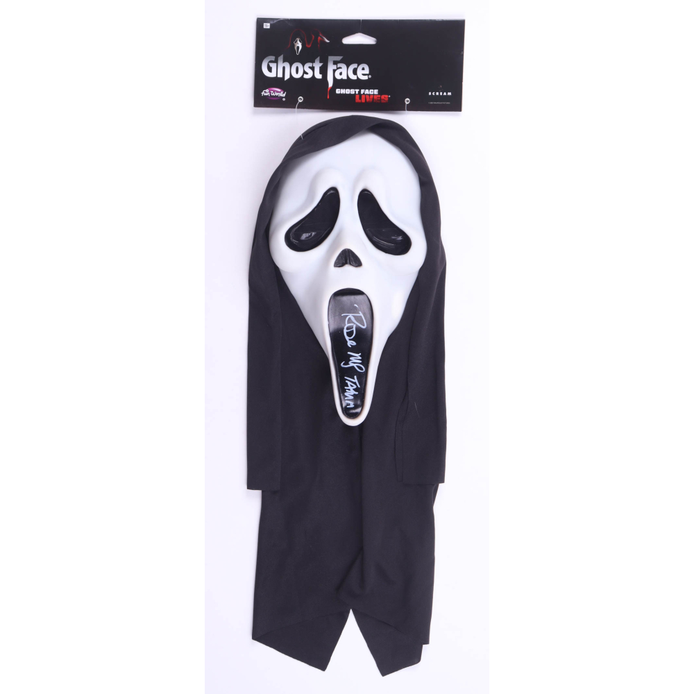 Rose McGowan Signed "Scream" Ghostface Mask Inscribed "Tatum" (JSA) at PristineAuction.com