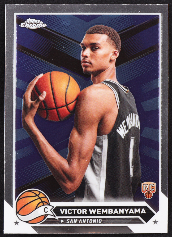 Victor Wembanyama 2023-24 Topps Chrome #1 RC at PristineAuction.com Victor Wembanyama 2023-24 Topps Chrome #1 RC at PristineAuction.com