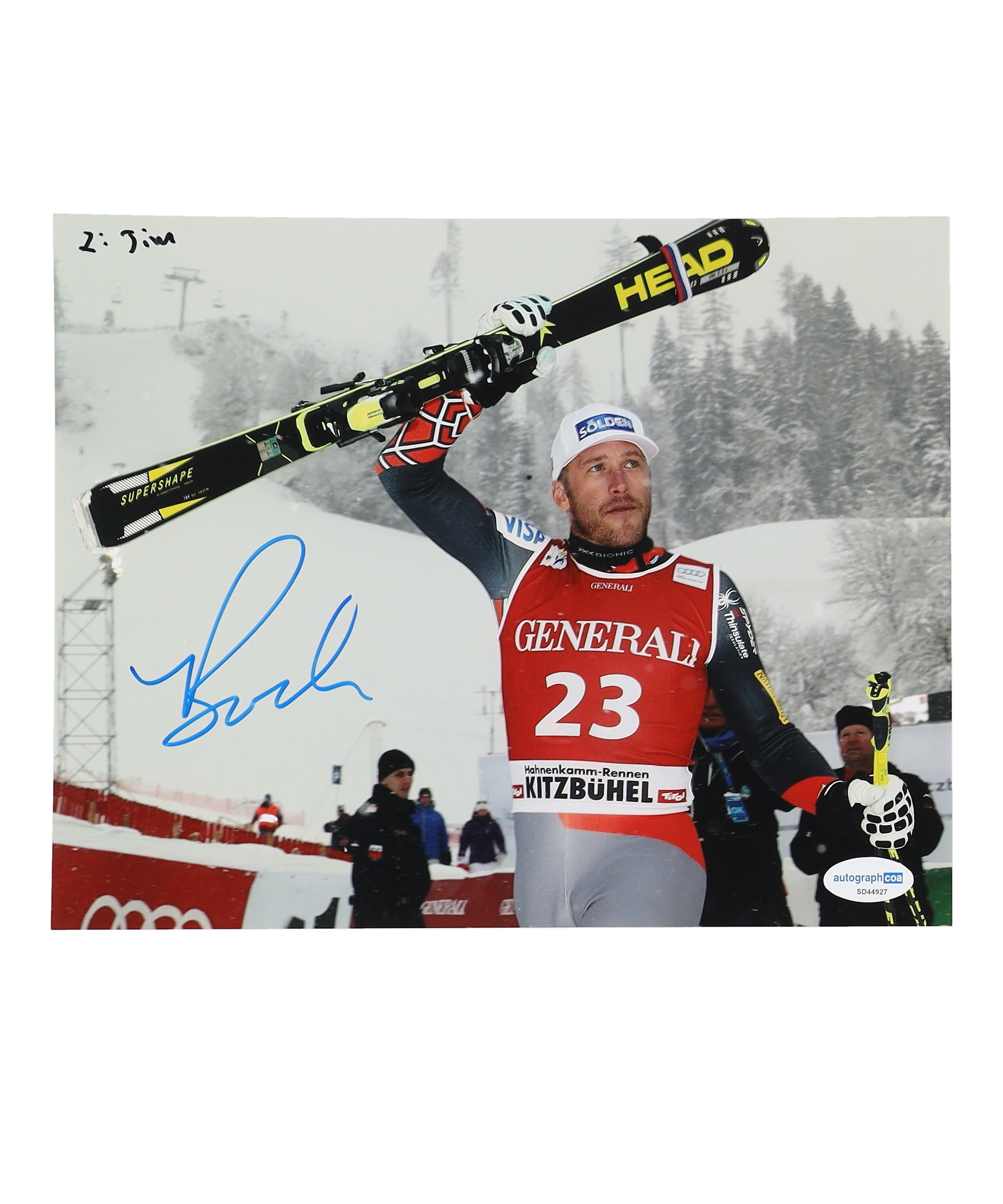 Bode Miller Signed 8x10 Photo (AutographCOA) at PristineAuction.com Bode Miller Signed 8x10 Photo (AutographCOA) at PristineAuction.com
