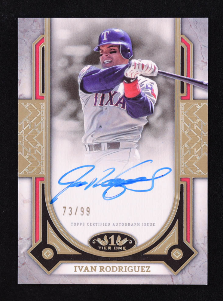 Ivan Rodriguez 2024 Topps Tier One Prime Performers Autographs #PPAIR #73/99