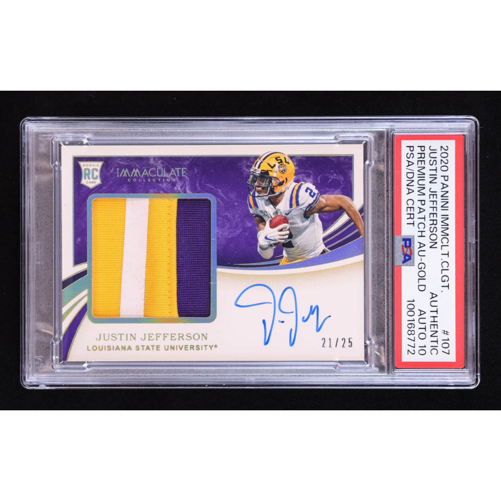 Justin Jefferson 2020 Immaculate Collection Collegiate Premium Patches ...