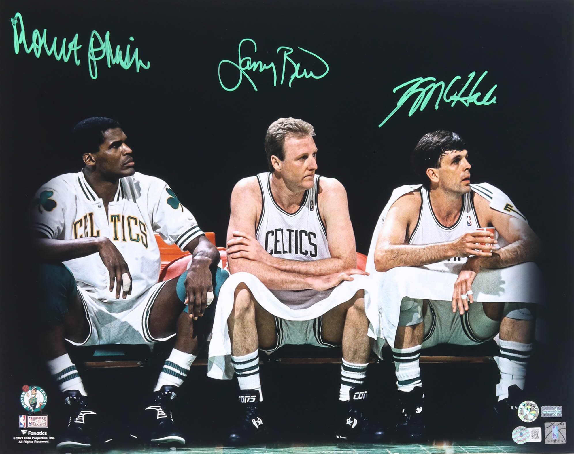 Larry Bird, Kevin McHale & Robert Parish Signed Celtics 16x20 Photo (Beckett & Bird & New England Picture) at PristineAuction.com Larry Bird, Kevin McHale & Robert Parish Signed Celtics 16x20 Photo (Beckett & Bird & New England Picture) at PristineAuction.com