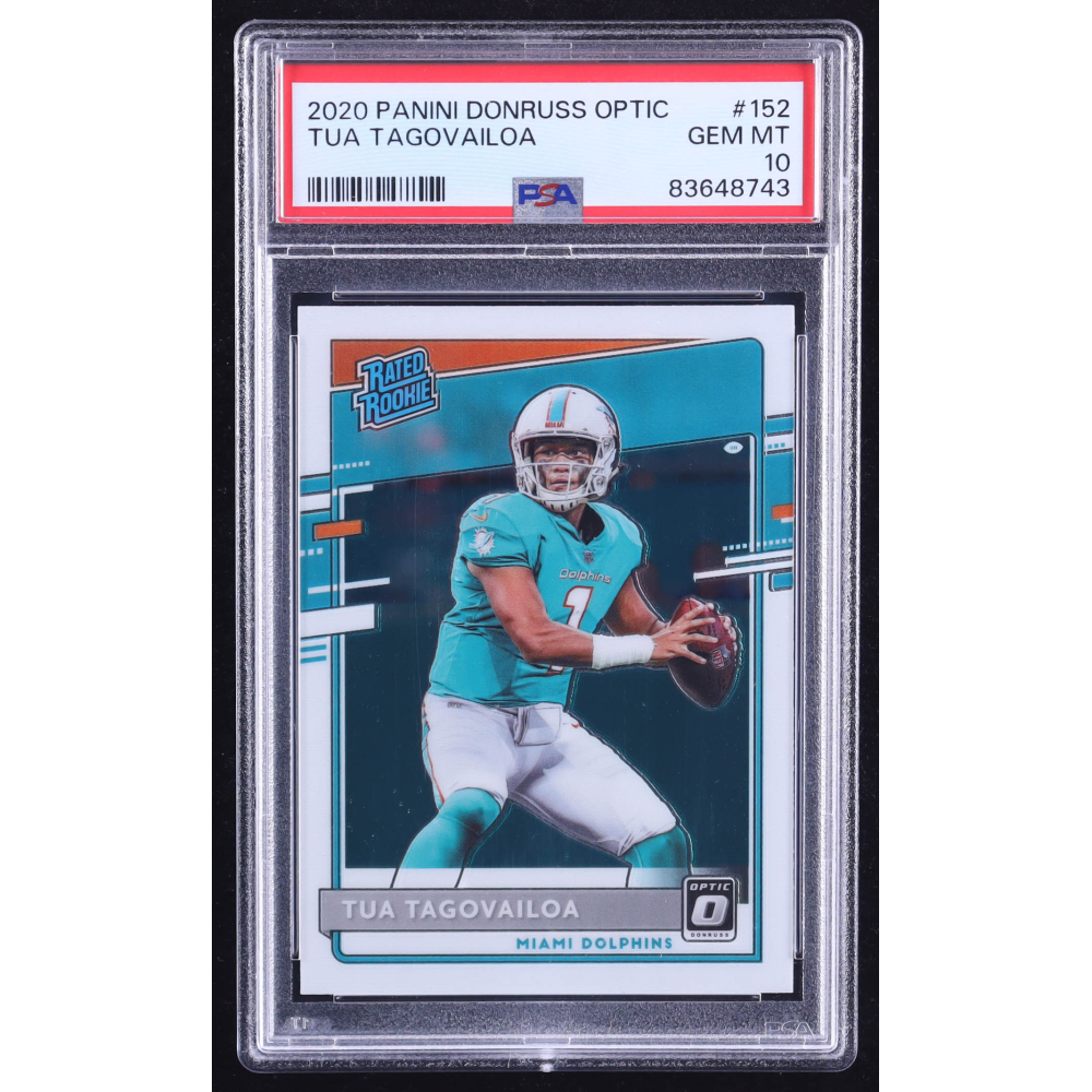 Tua Tagovailoa 2020 Donruss Optic #152 RR RC (PSA 10) at PristineAuction.com