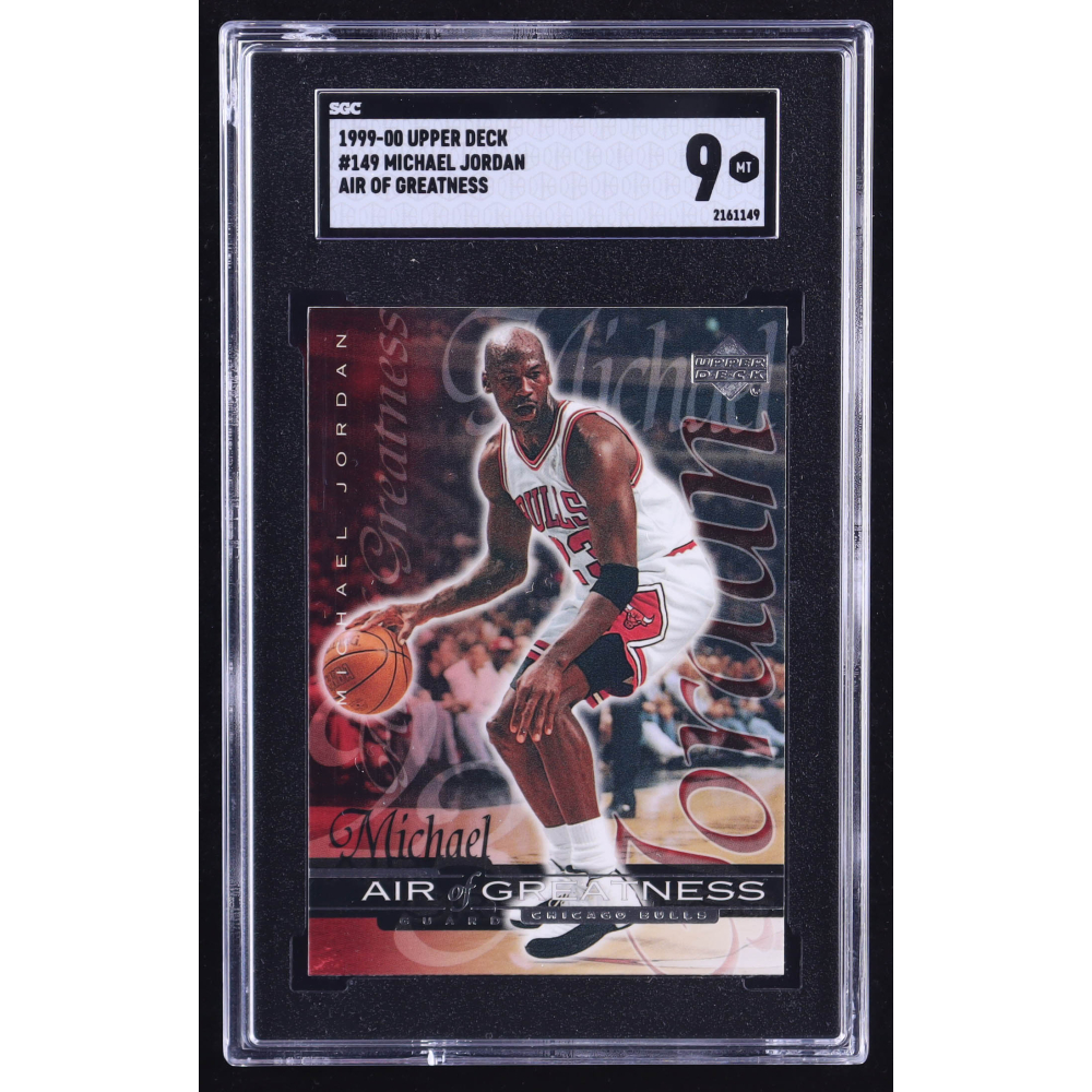 Michael Jordan 1999-00 Upper Deck #149 AIR (SGC 9) at PristineAuction.com
