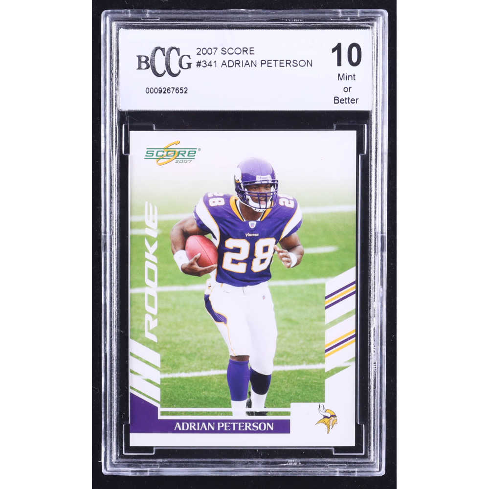 Adrian Peterson 2007 Score #341 RC (BCCG 10) at PristineAuction.com
