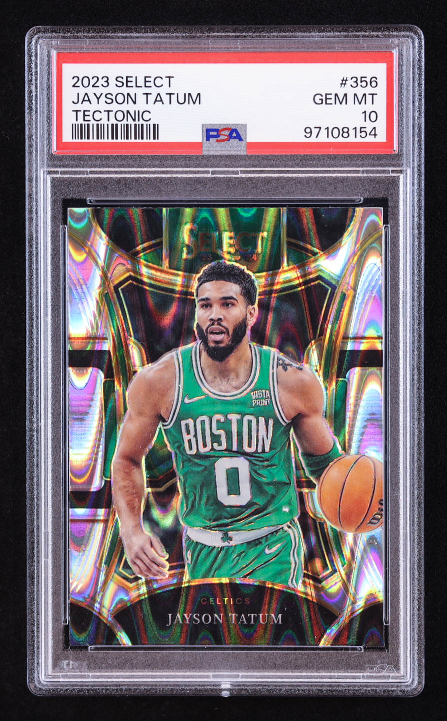 Jayson Tatum 2023-24 Select Prizms Tectonic #356 (PSA 10) at PristineAuction.com Jayson Tatum 2023-24 Select Prizms Tectonic #356 (PSA 10) at PristineAuction.com