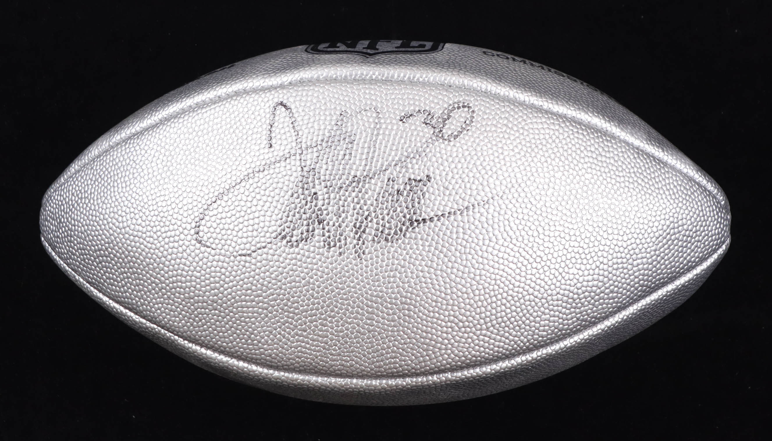 Terrell Davis Signed Silver "The Duke" NFL Football (JSA) at PristineAuction.com Terrell Davis Signed Silver "The Duke" NFL Football (JSA) at PristineAuction.com