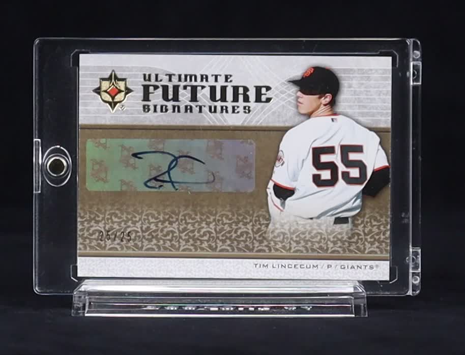 Tim Lincecum 2007 Ultimate Collection Ultimate Futures Signatures #TL RC #25/25 at PristineAuction.com Tim Lincecum 2007 Ultimate Collection Ultimate Futures Signatures #TL RC #25/25 at PristineAuction.com