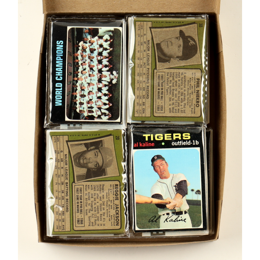 1971 Topps Baseball Cello Fun Pack Vending Box with (20) Packs ...