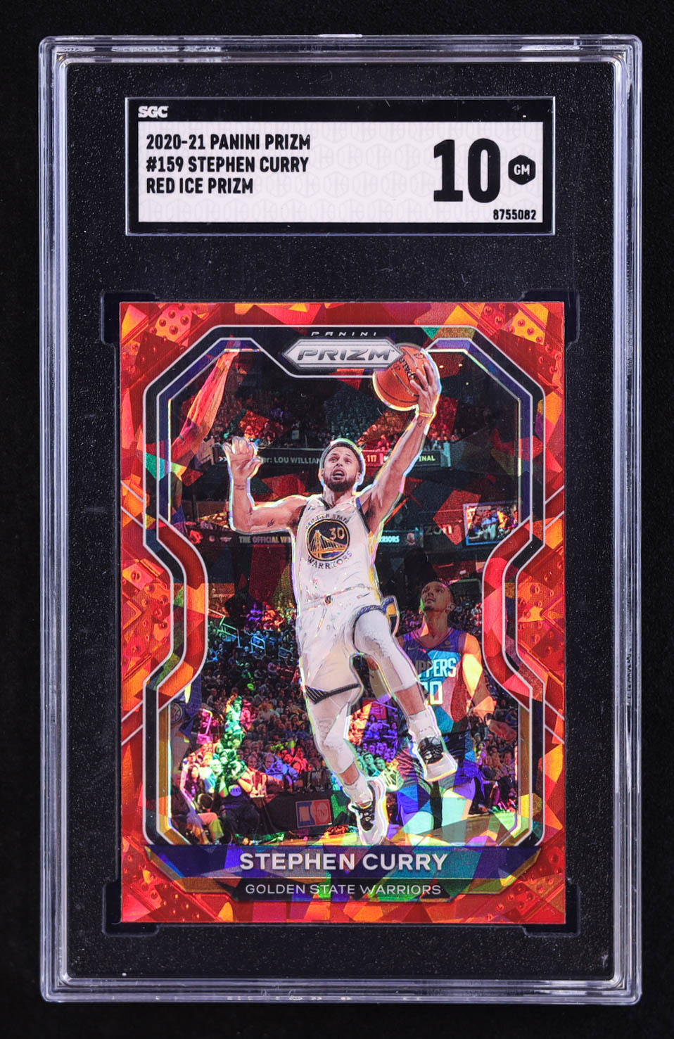 Stephen Curry 2020-21 Panini Prizm Prizms Red Ice #159 (SGC 10) at PristineAuction.com Stephen Curry 2020-21 Panini Prizm Prizms Red Ice #159 (SGC 10) at PristineAuction.com