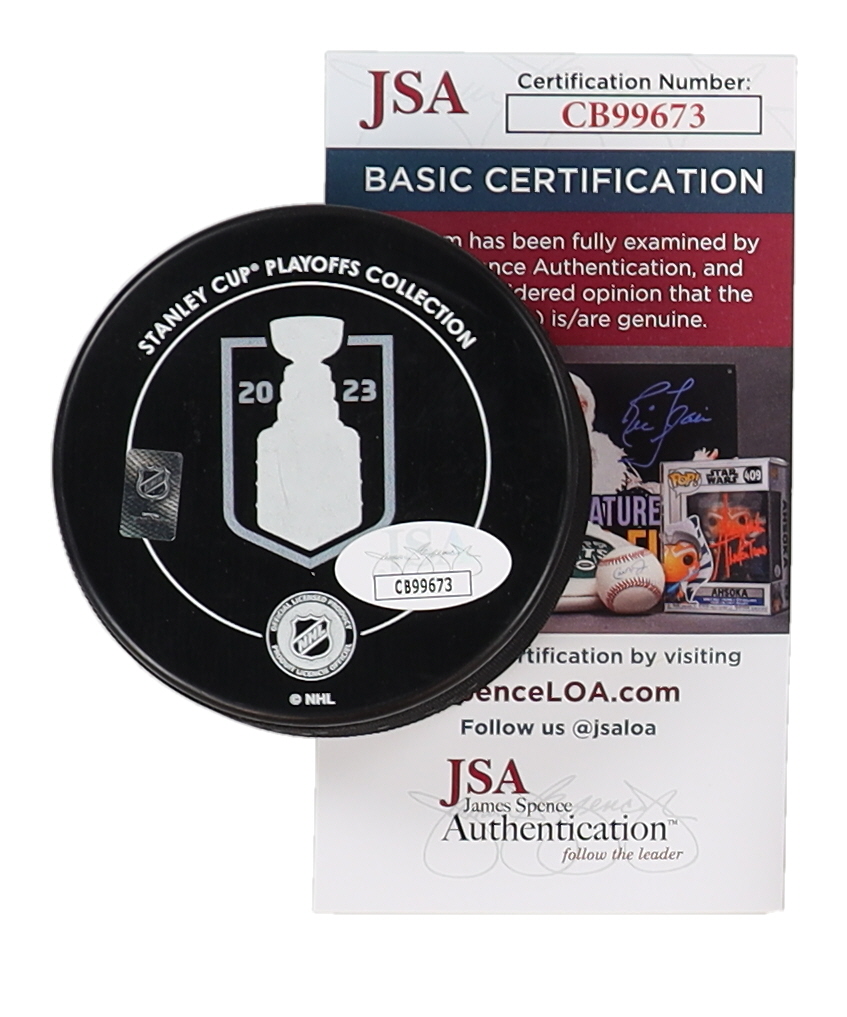 Alex Pietrangelo Signed Golden Knights 2023 Stanley Cup Champions Logo Hockey Puck (JSA) at PristineAuction.com Alex Pietrangelo Signed Golden Knights 2023 Stanley Cup Champions Logo Hockey Puck (JSA) at PristineAuction.com