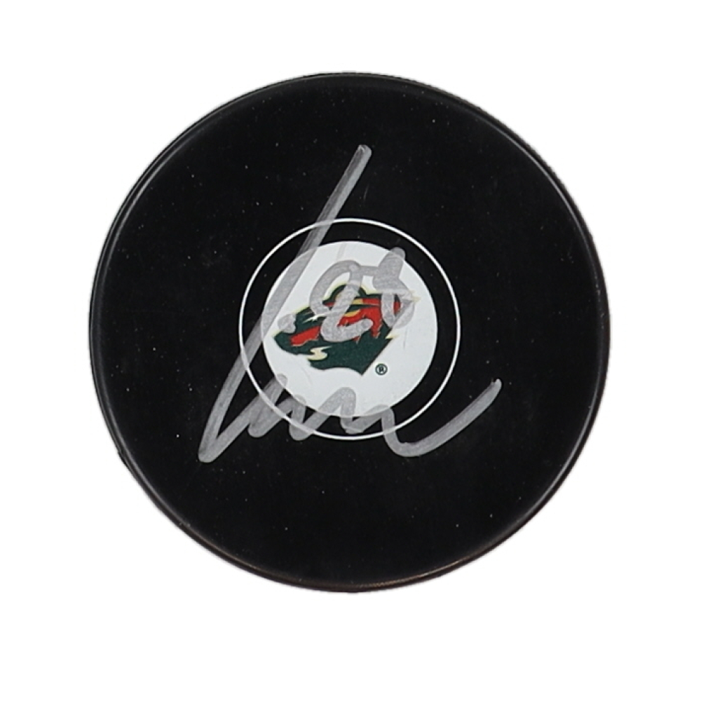 Liam Ohgren Signed Wild Logo Hockey Puck (JSA) at PristineAuction.com