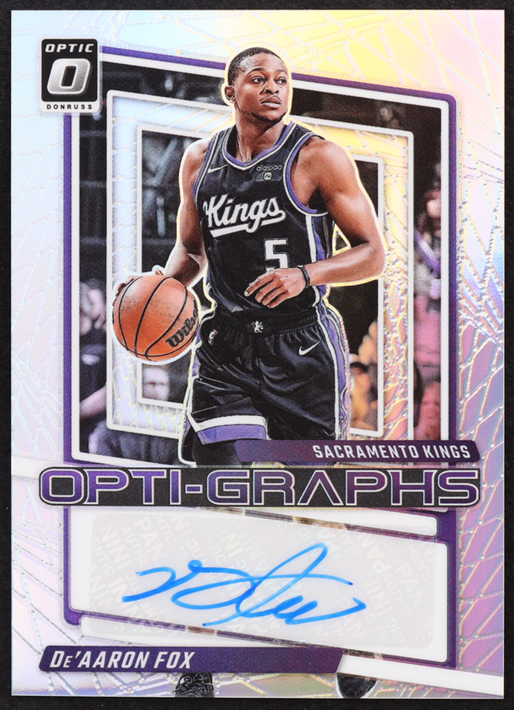 De'Aaron Fox 2023-24 Donruss Optic Opti-Graphs Holo #11 at PristineAuction.com De'Aaron Fox 2023-24 Donruss Optic Opti-Graphs Holo #11 at PristineAuction.com