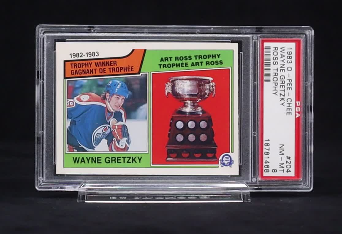 Wayne Gretzky 1983-84 O-Pee-Chee #204 Ross (PSA 8) at PristineAuction.com