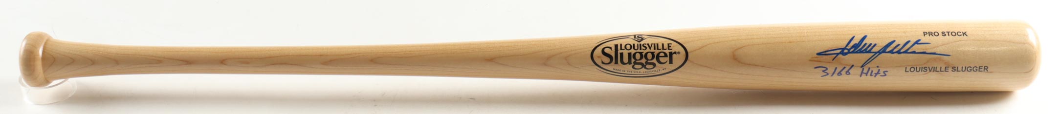 Adrian Beltre Signed Louisville Slugger Baseball Bat Inscribed "3166 Hits" (Beckett) at PristineAuction.com Adrian Beltre Signed Louisville Slugger Baseball Bat Inscribed "3166 Hits" (Beckett) at PristineAuction.com