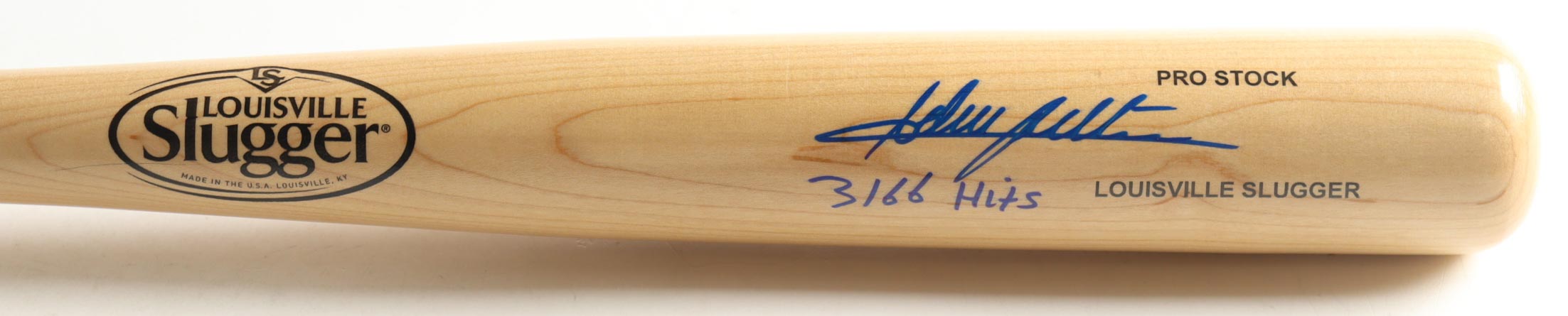 Adrian Beltre Signed Louisville Slugger Baseball Bat Inscribed "3166 Hits" (Beckett) at PristineAuction.com Adrian Beltre Signed Louisville Slugger Baseball Bat Inscribed "3166 Hits" (Beckett) at PristineAuction.com