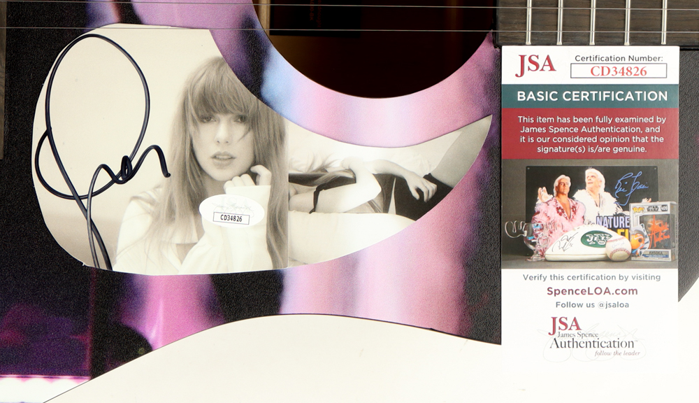 Taylor Swift Signed 40" Acoustic Guitar (JSA) at PristineAuction.com Taylor Swift Signed 40" Acoustic Guitar (JSA) at PristineAuction.com