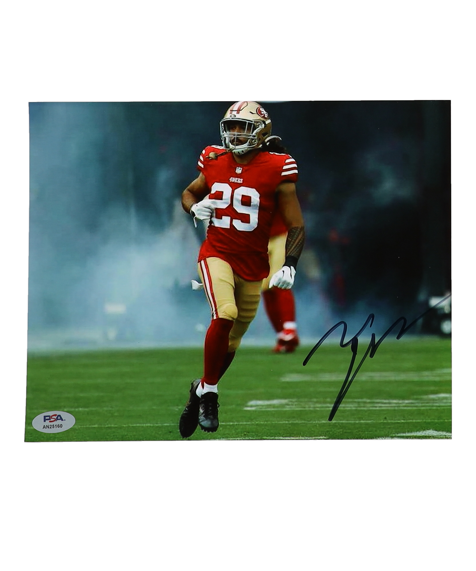 Talanoa Hufanga Signed 49ers 8x10 Photo (PSA) at PristineAuction.com Talanoa Hufanga Signed 49ers 8x10 Photo (PSA) at PristineAuction.com