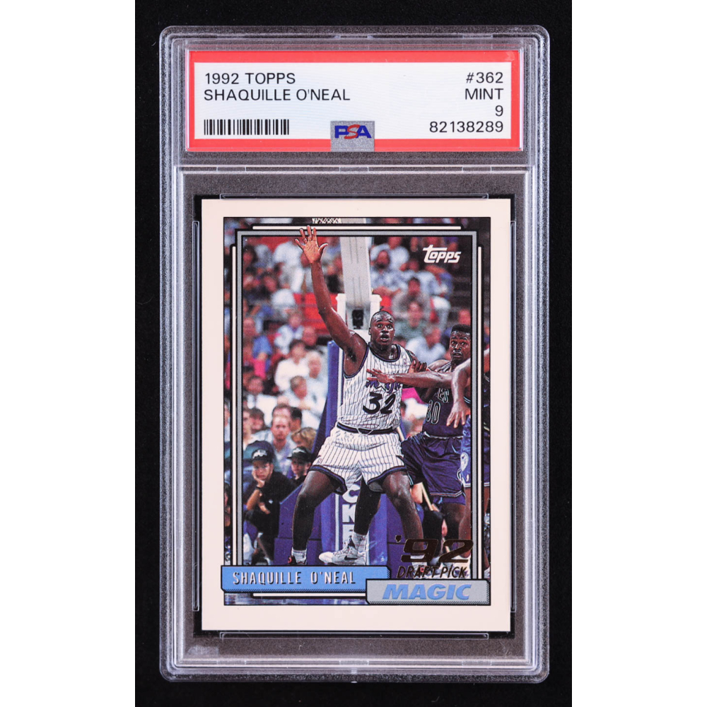 Shaquille O'Neal 1992-93 Topps #362 RC (PSA 9) at PristineAuction.com