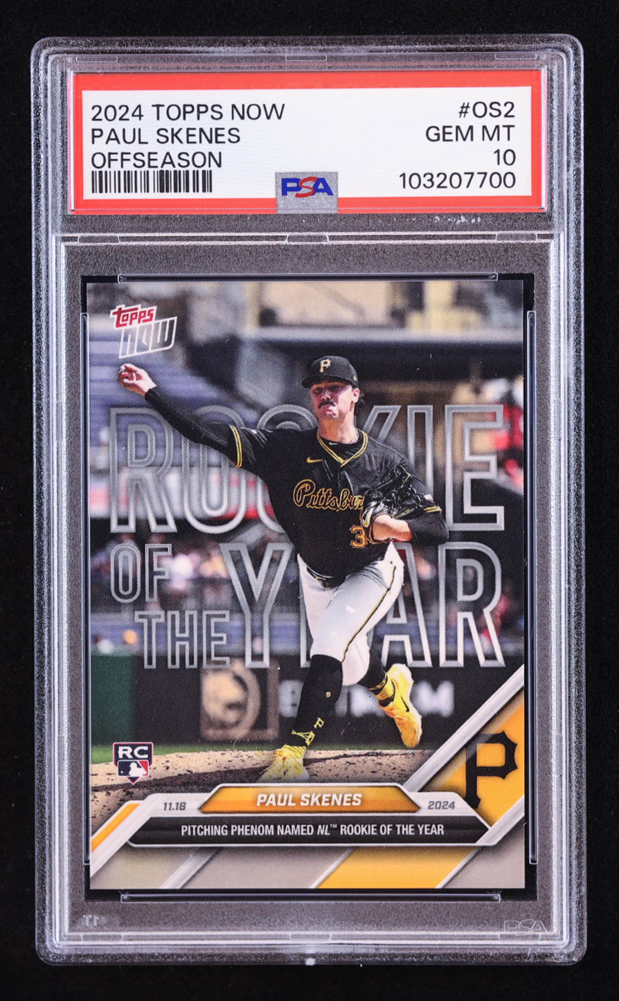Paul Skenes 2024 Topps Now Offseason #OS2 (PSA 10) at PristineAuction.com Paul Skenes 2024 Topps Now Offseason #OS2 (PSA 10) at PristineAuction.com