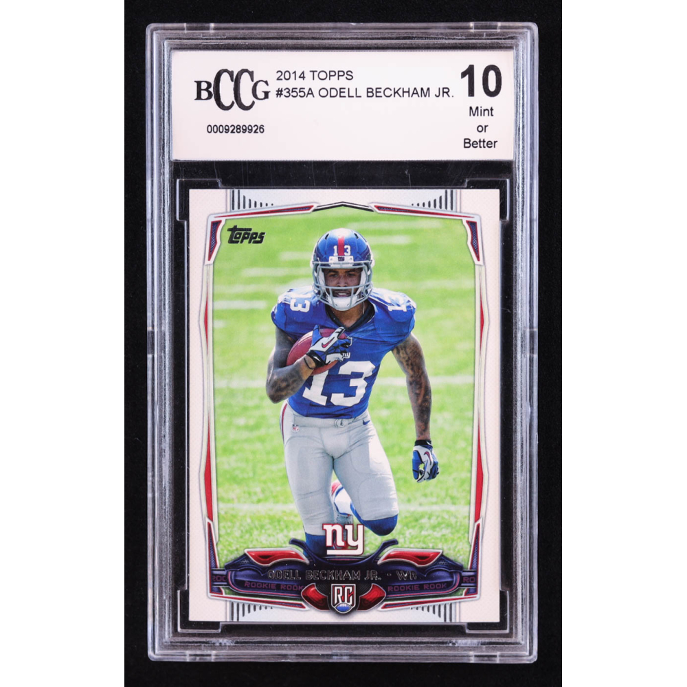 Odell Beckham Jr. 2014 Topps #355A RC (BCCG 10) at PristineAuction.com