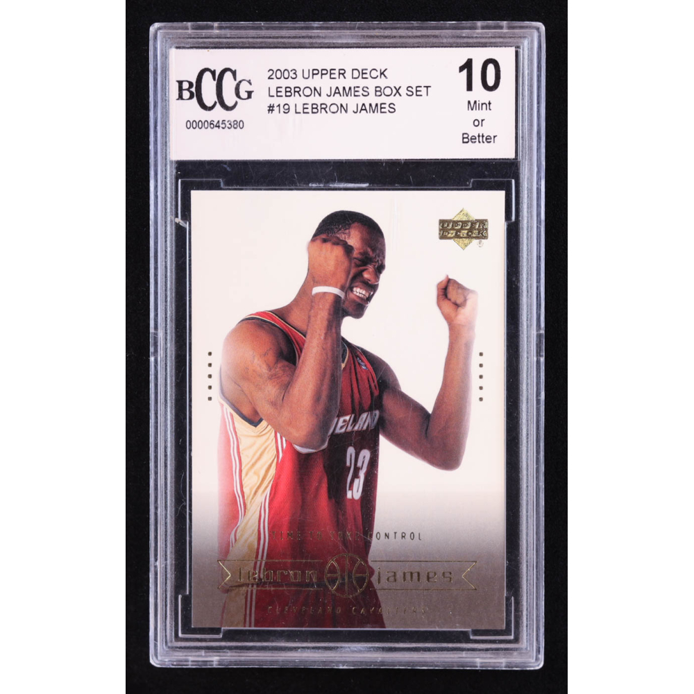 LeBron James 2003 Upper Deck LeBron James Box Set #19 RC (BCCG 10) at PristineAuction.com