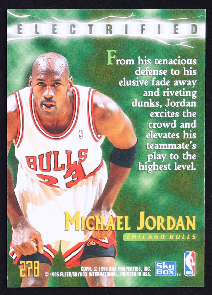 Michael Jordan 1995-96 SkyBox Premium #278 ELE at PristineAuction.com Michael Jordan 1995-96 SkyBox Premium #278 ELE at PristineAuction.com