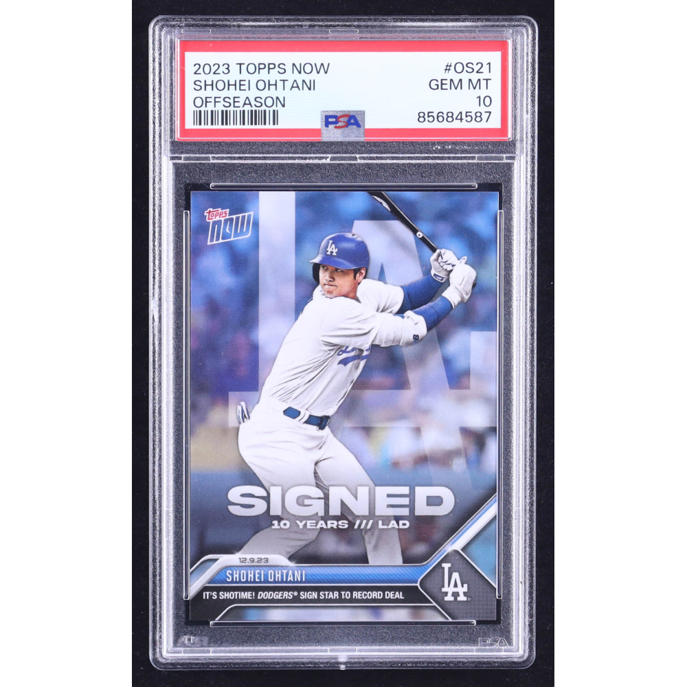 Shohei Ohtani 2023 Topps Now Offseason #OS21 (PSA 10) | Pristine 