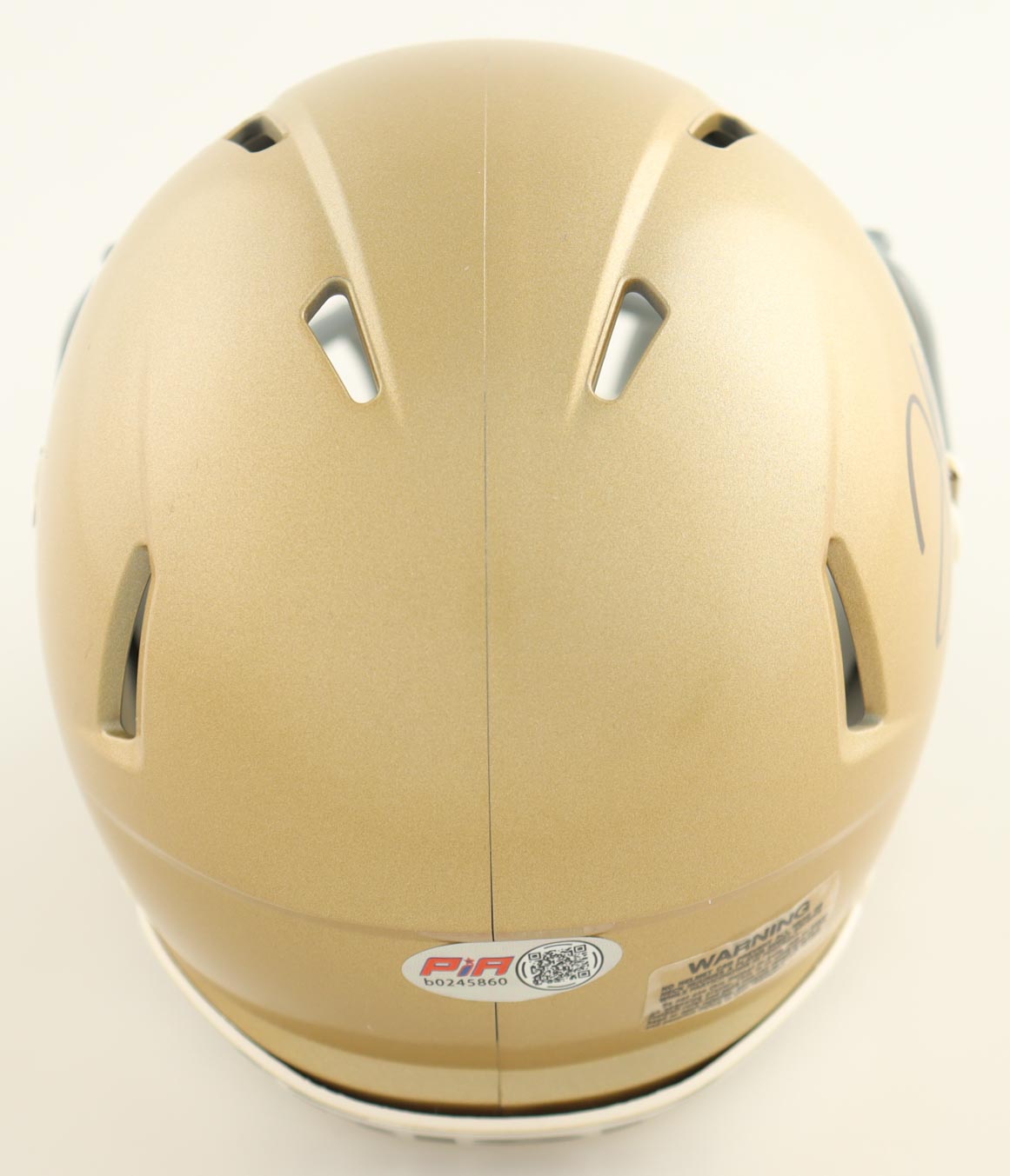 Jordan Faison Signed Notre Dame Fighting Irish Speed Mini Helmet (PIA) at PristineAuction.com Jordan Faison Signed Notre Dame Fighting Irish Speed Mini Helmet (PIA) at PristineAuction.com