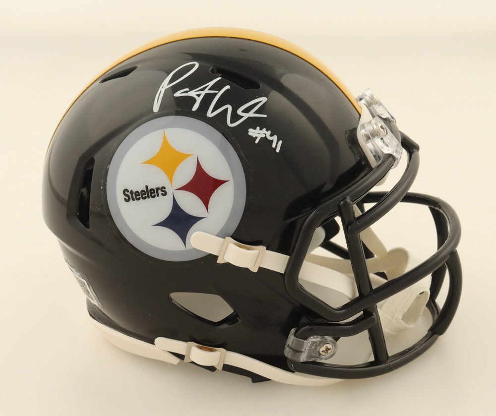 Payton Wilson Signed Steelers Speed Mini Helmet (TSE) at PristineAuction.com Payton Wilson Signed Steelers Speed Mini Helmet (TSE) at PristineAuction.com