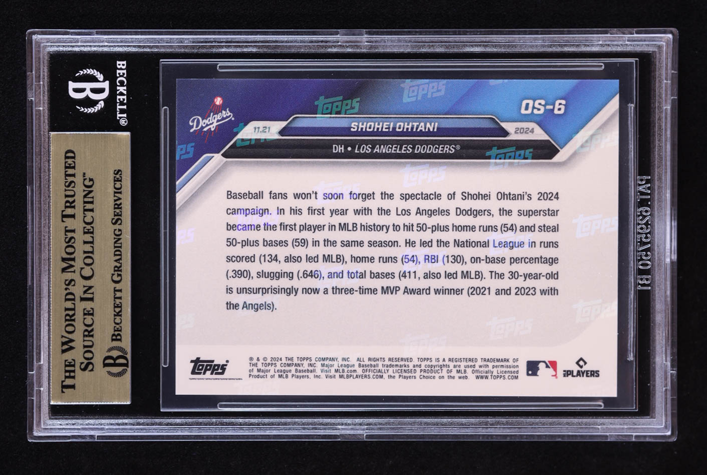 Shohei Ohtani 2024 Topps Now Offseason #OS6 (BGS 10) at PristineAuction.com Shohei Ohtani 2024 Topps Now Offseason #OS6 (BGS 10) at PristineAuction.com