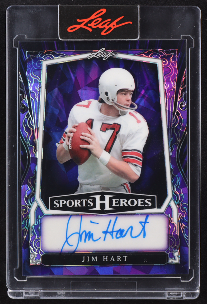 Jim Hart 2025 Leaf Sports Heroes Autographs Purple Crystal #BAJH1 #14/15 at PristineAuction.com Jim Hart 2025 Leaf Sports Heroes Autographs Purple Crystal #BAJH1 #14/15 at PristineAuction.com