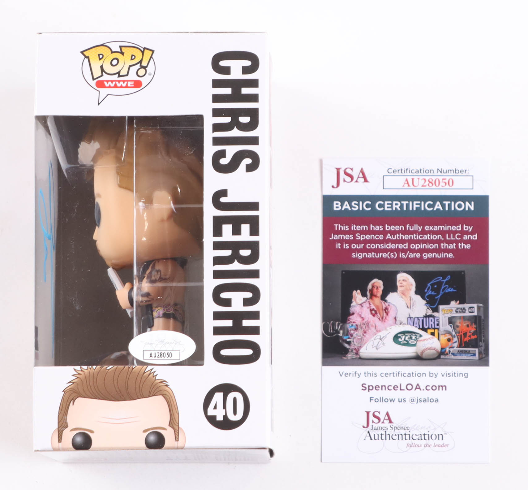 Chris Jericho Signed "WWE" #40 Funko Pop! Vinyl Figure (JSA) at PristineAuction.com Chris Jericho Signed "WWE" #40 Funko Pop! Vinyl Figure (JSA) at PristineAuction.com