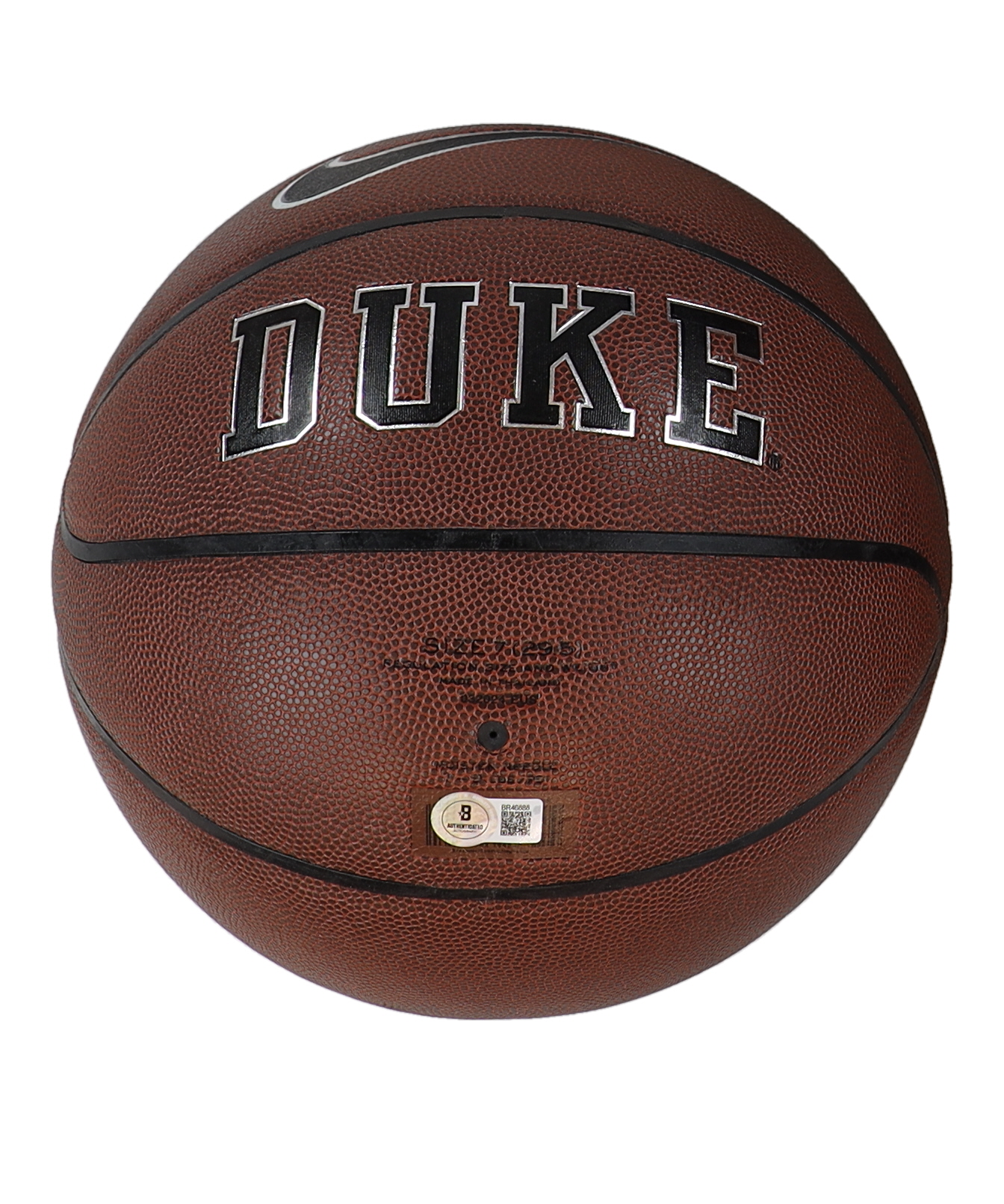 Khaman Maluach Signed Duke Blue Devils Logo Nike Basketball (Beckett) at PristineAuction.com Khaman Maluach Signed Duke Blue Devils Logo Nike Basketball (Beckett) at PristineAuction.com