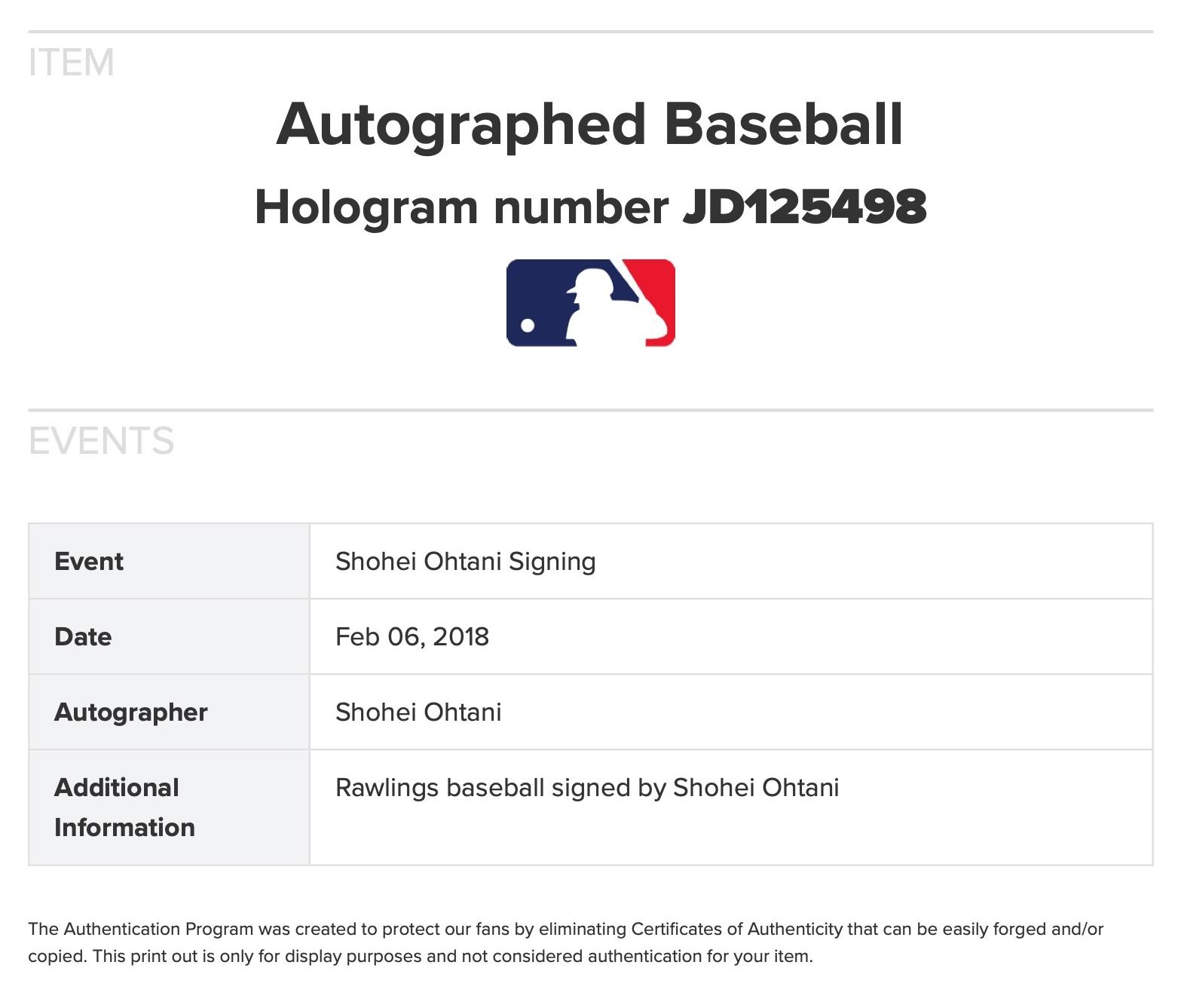 Shohei Ohtani Signed OML Baseball (Steiner & MLB) at PristineAuction.com Shohei Ohtani Signed OML Baseball (Steiner & MLB) at PristineAuction.com