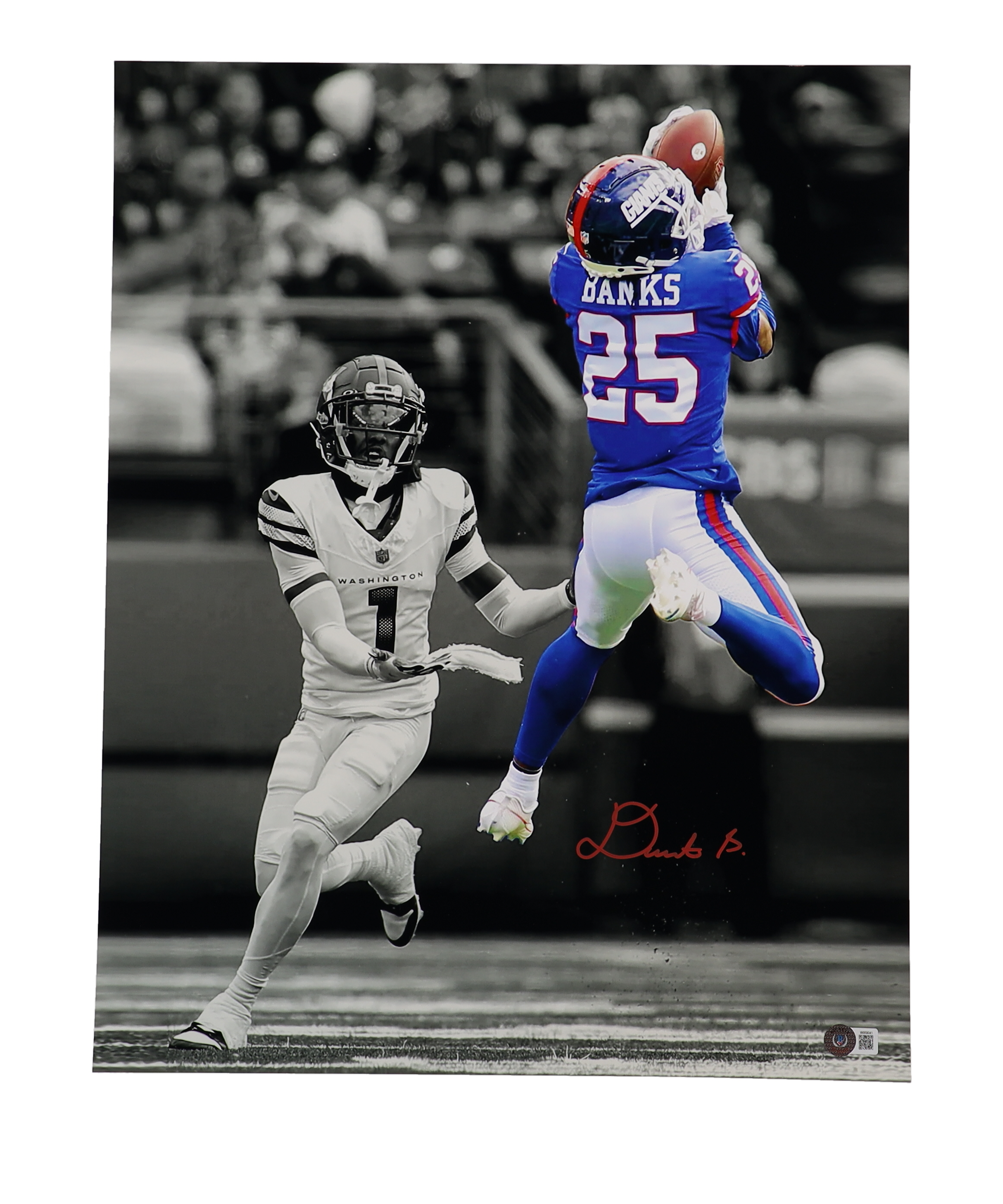 Deonte Banks Signed Giants 16x20 Photo (Beckett) at PristineAuction.com Deonte Banks Signed Giants 16x20 Photo (Beckett) at PristineAuction.com