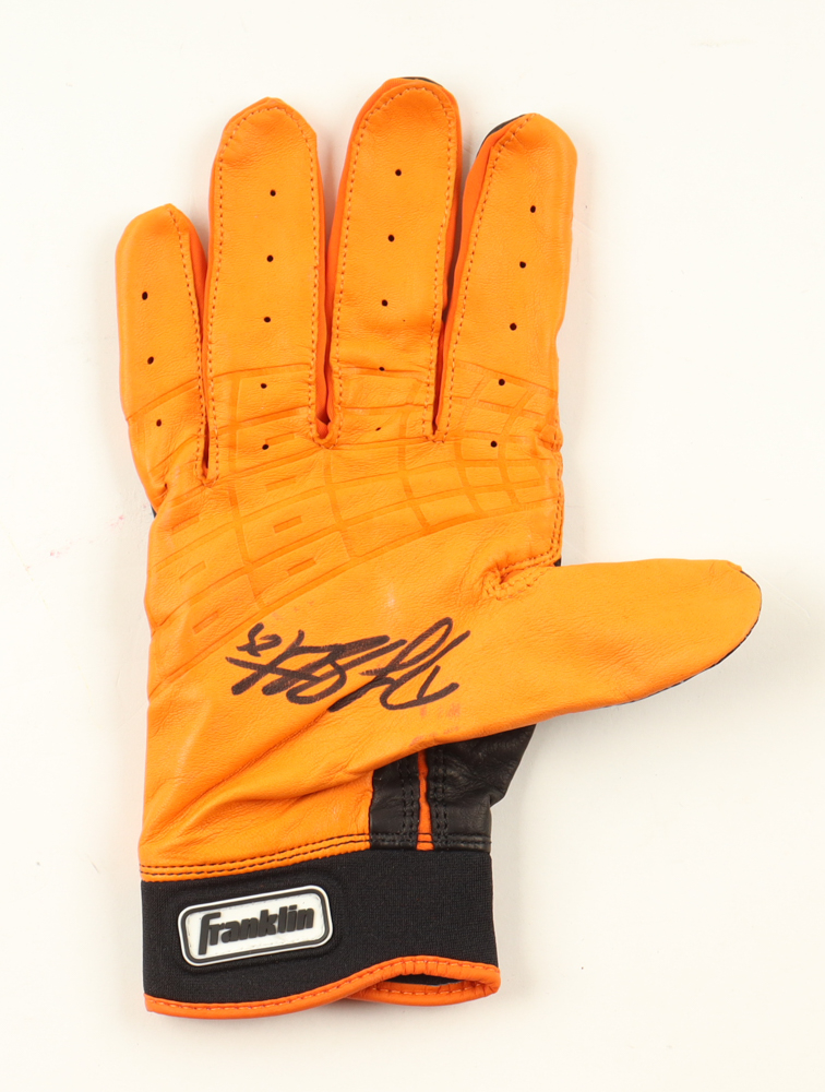 DJ Stewart Signed Game-Used Franklin Batting Glove (JSA) at PristineAuction.com DJ Stewart Signed Game-Used Franklin Batting Glove (JSA) at PristineAuction.com
