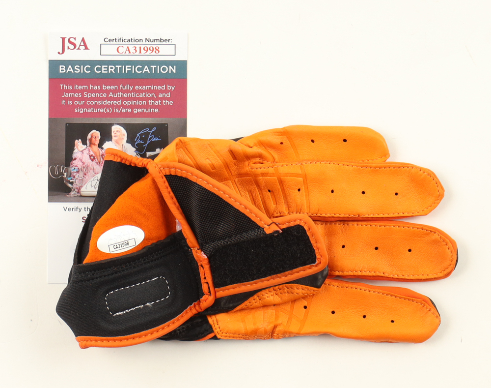 DJ Stewart Signed Game-Used Franklin Batting Glove (JSA) at PristineAuction.com DJ Stewart Signed Game-Used Franklin Batting Glove (JSA) at PristineAuction.com